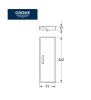 GROHE EUROCUBE JABONERA DUCHA